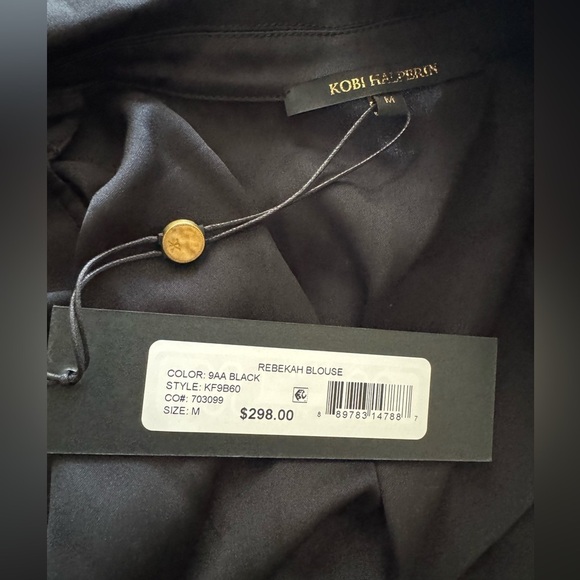 KOBI HALPERIN Rebekah Long-Sleeve Silk Blouse - Picture 6 of 6